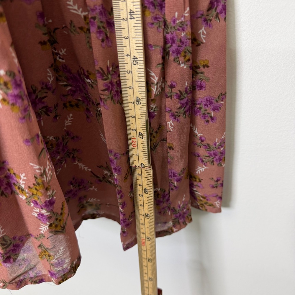 Natural Life Dance With Me Tiered Maxi Dress Women's Medium Pink Floral Boho - Picture 7 of 12